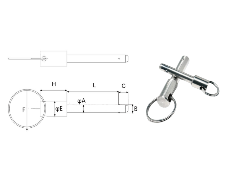 ボールロックピン